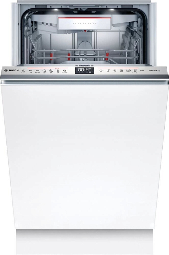 Посудомоечная машина встраиваемая узкая Bosch Series 6 SPV6YMX11E, белый (SPV6YMX11E)