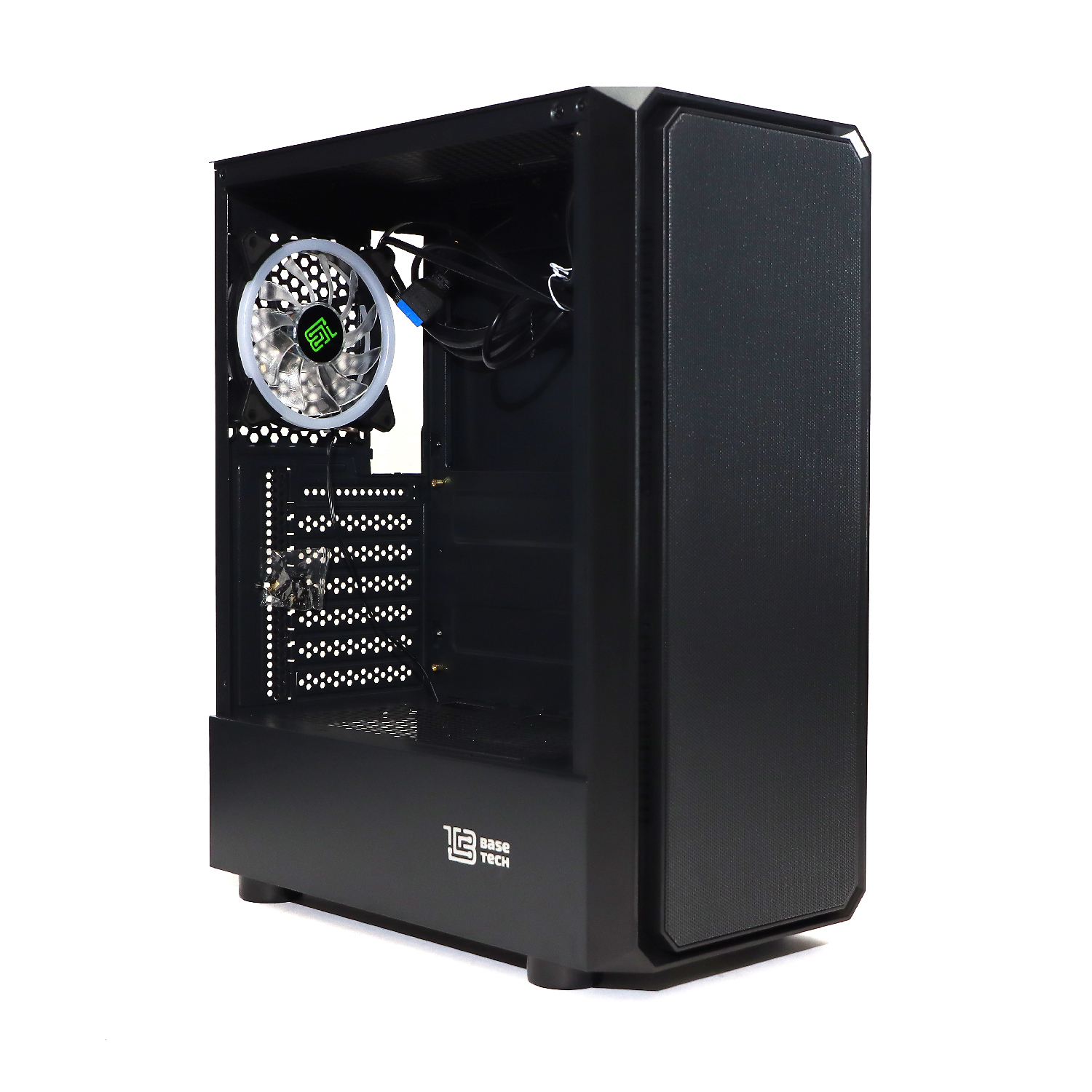 Корпус BaseTech eXtreme GFX-03, Midi-Tower, без БП, черный