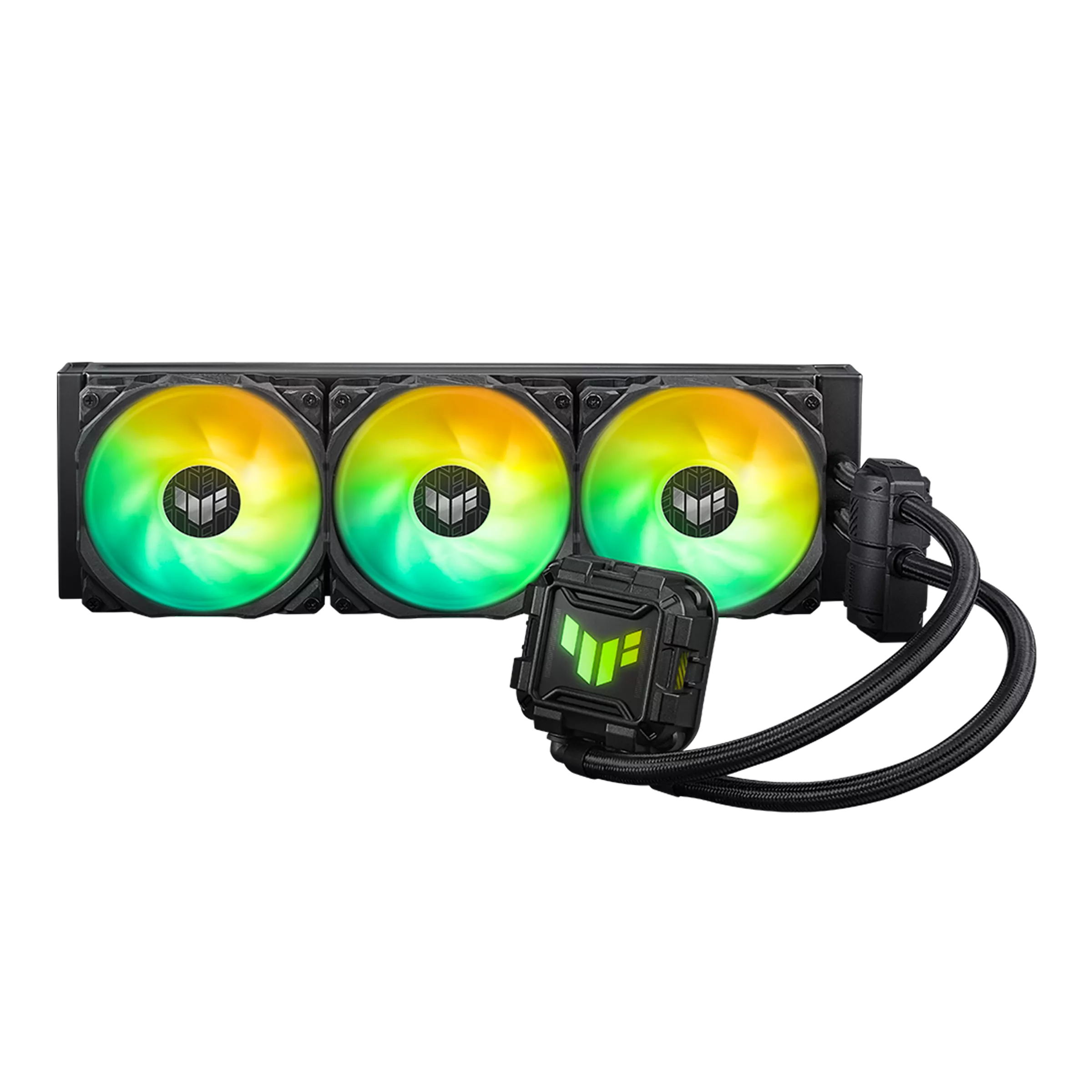 

Жидкостное охлаждение Asus TUF GAMING LC II 360 ARGB для Socket 115x/1200/1700/1851/AM5/AM4, 3x120 мм, ARGB, черный, TUF GAMING LC II 360 ARGB