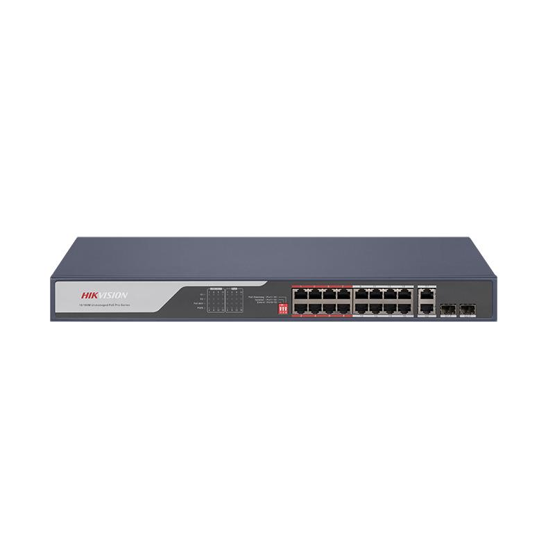 

Коммутатор Hikvision Pro DS-3E0318P-E (С), кол-во портов: 16x100 Мбит/с, кол-во SFP/uplink: combo RJ-45/SFP 2x1 Гбит/с, установка в стойку, PoE: 16x30 Вт (макс. 225 Вт) (DS-3E0318P-E (С)), DS-3E0318P-E (С)