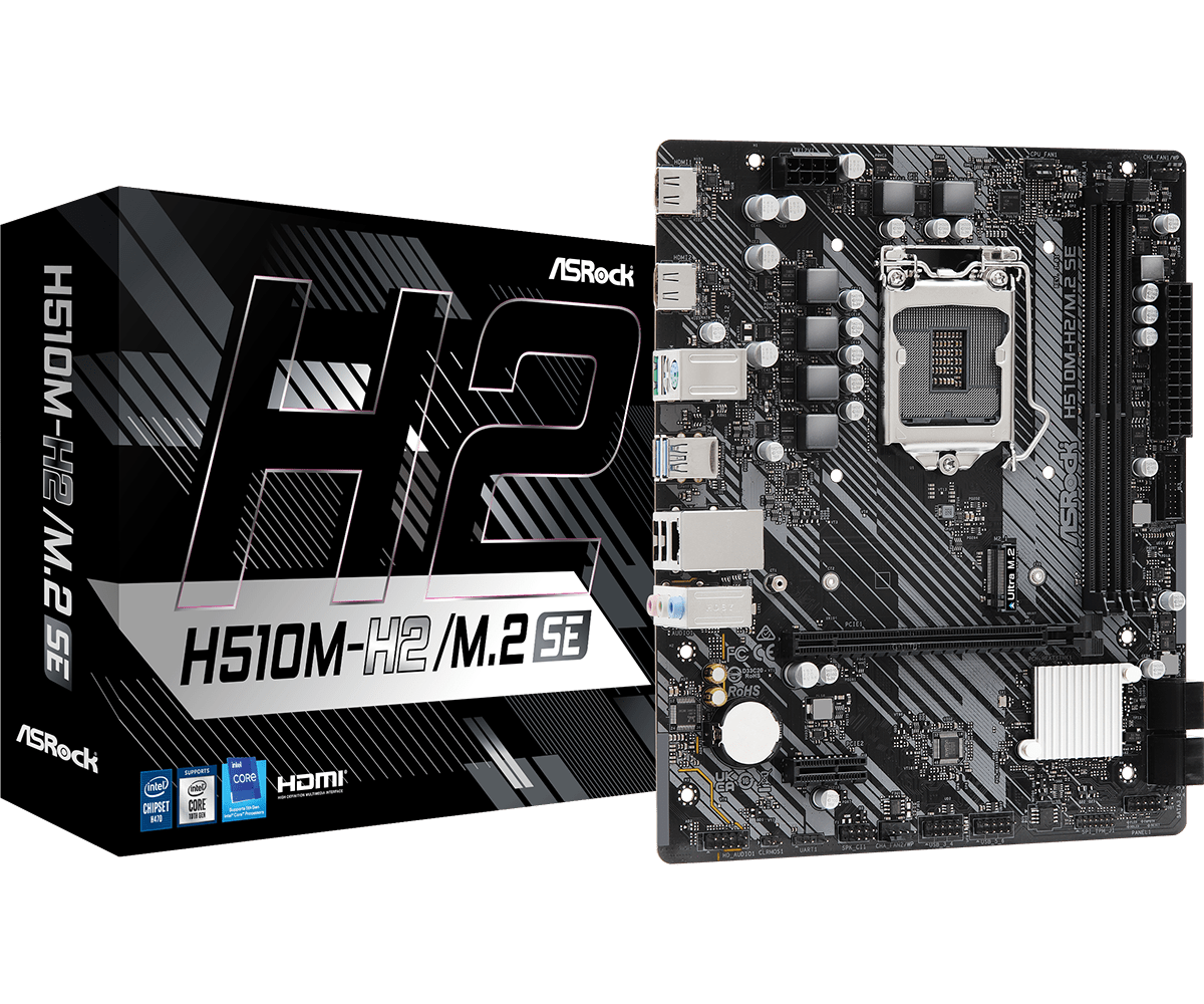 Материнская плата ASRock H510M-H2/M.2 SE, Socket1200, Intel H470, mATX