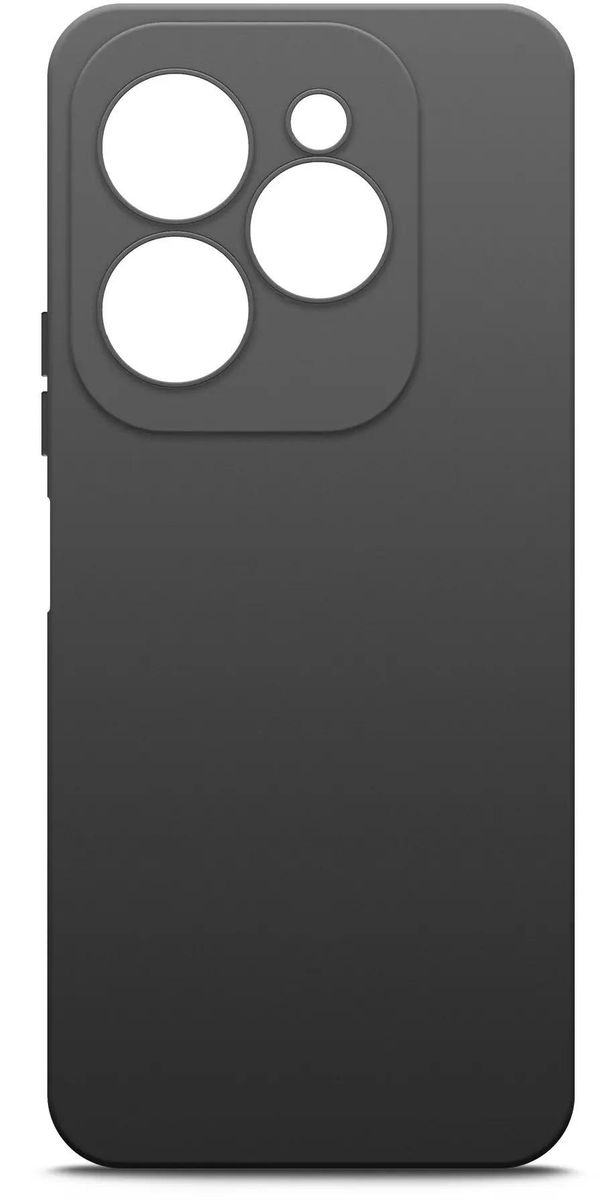

Чехол-накладка BoraSCO для смартфона Infinix Hot 40 Pro, силикон, черный (72731)