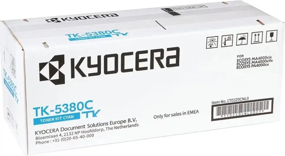 

Картридж лазерный Kyocera TK-5380C/1T02Z0CNL0, голубой, 10000 страниц, оригинальный для Kyocera A4000cx/MA4000cix/MA4000cifx с чипом, TK-5380C