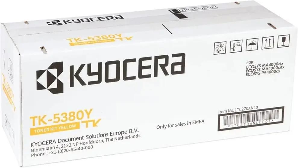 

Картридж лазерный Kyocera TK-5380Y/1T02Z0ANL0, желтый, 10000 страниц, оригинальный для Kyocera с чипом, TK-5380Y