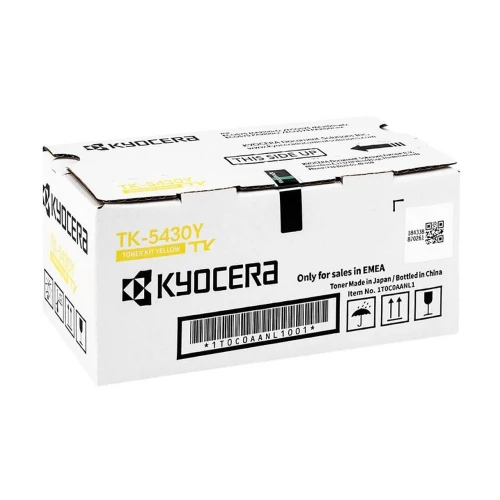 Картридж лазерный Kyocera TK-5430Y/1T0C0AANL1, желтый, 1200 страниц, оригинальный для Kyocera ECOSYS PA2100cx/ECOSYS PA2100cwx/ECOSYS MA2100cfx/ECOSYS MA2100cwfx с чипом