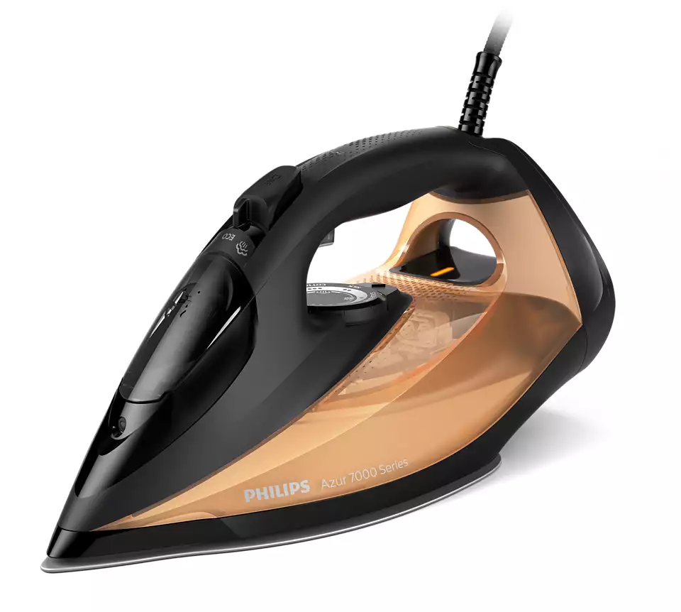 

Утюг Philips 7000 Series DST7040/80 2.8 кВт, длина шнура 2 м, черный/золотой (DST7040/80), DST7040/80