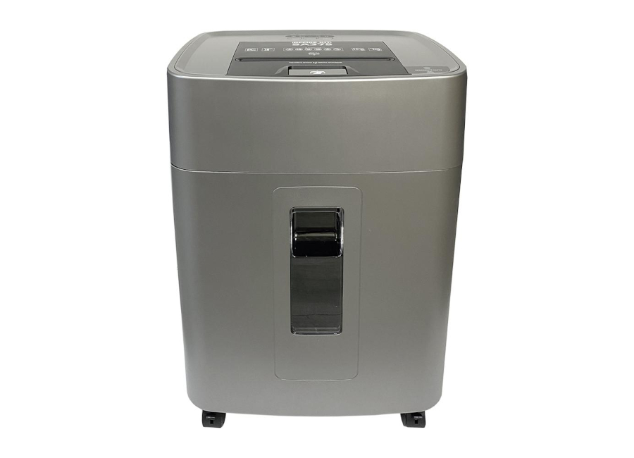 

Шредер Office Kit SA375, секретность P-4, 270 см/мин., перекрестный - 3.8 мм x 1 см, объем 42 л, кол-во листов до 16 шт., скрепки, скобы, карты, CD, серый (OK3810SA375), SA375