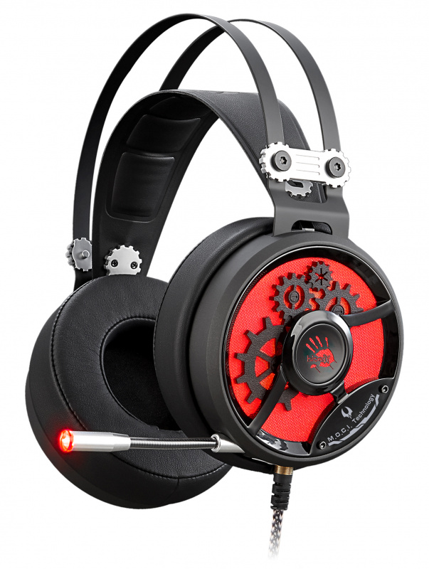 

Проводная гарнитура A4Tech Bloody M660, 2xJack 3.5mm/USB, черный/красный (M660 B/R), Bloody M660