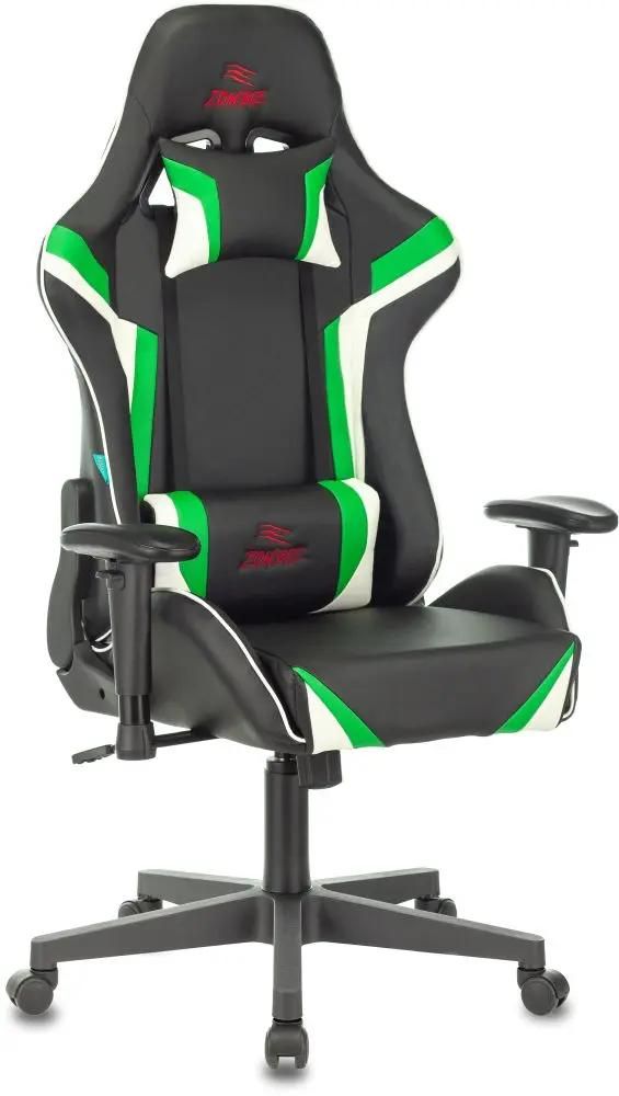 Кресло игровое Бюрократ VIKING ZOMBIE Z4, черный/зеленый