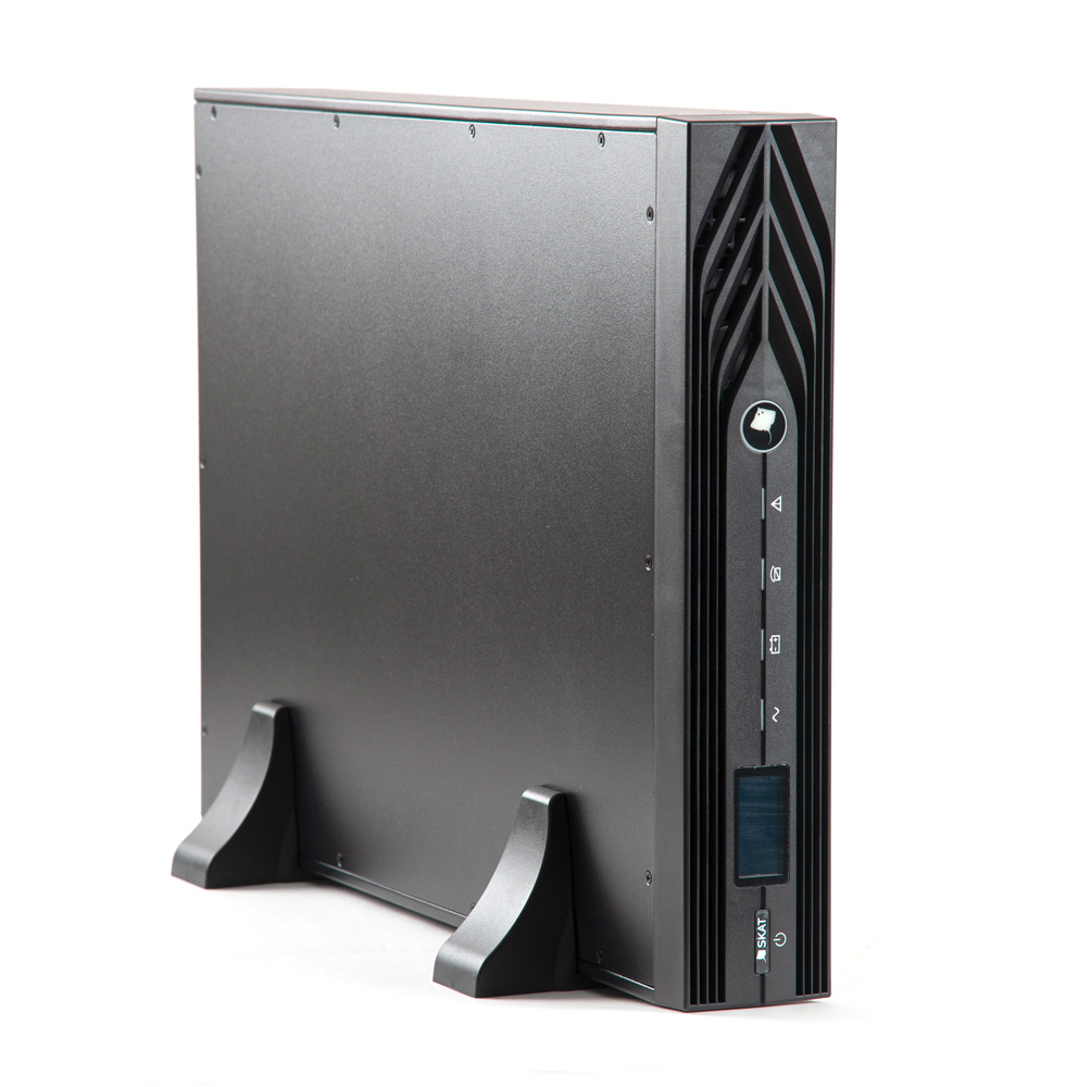 ИБП БАСТИОН SKAT-UPS 10-3/1 RACK, 10000 В·А, 10 кВт, клеммная колодка, USB, черный (8993) (без аккумуляторов)