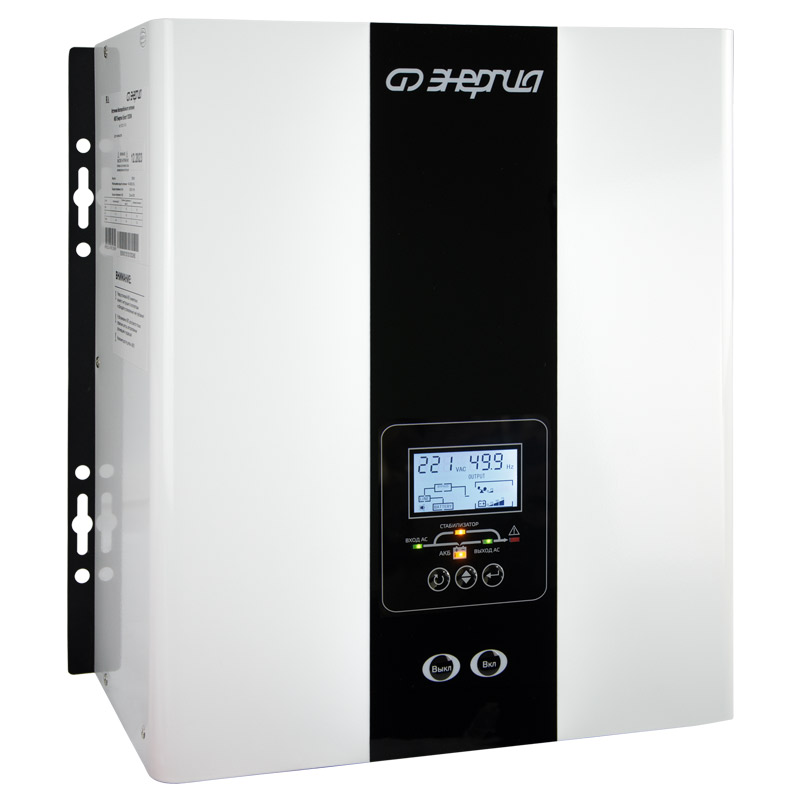 

ИБП Энергия Smart 1000W, 1000 В·А, 1 кВт, EURO, розеток - 2, USB, белый (Е0201-0143) (без аккумуляторов), 1000W