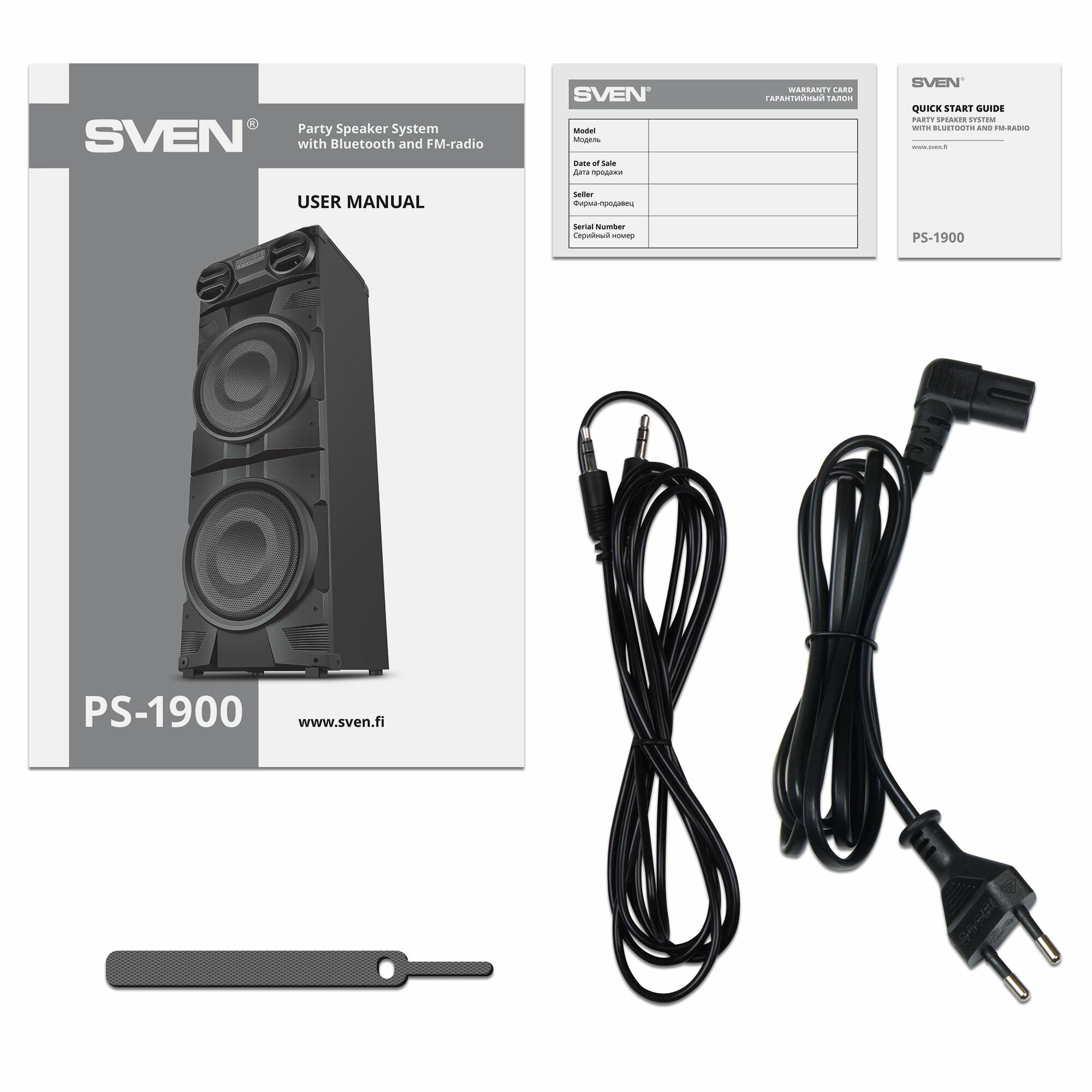 Портативная акустика SVEN PS-1900 , 1 кВт, USB, Bluetooth, 1257244 купить  по цене 36400 руб в Новосибирске в интернет-магазине e2e4