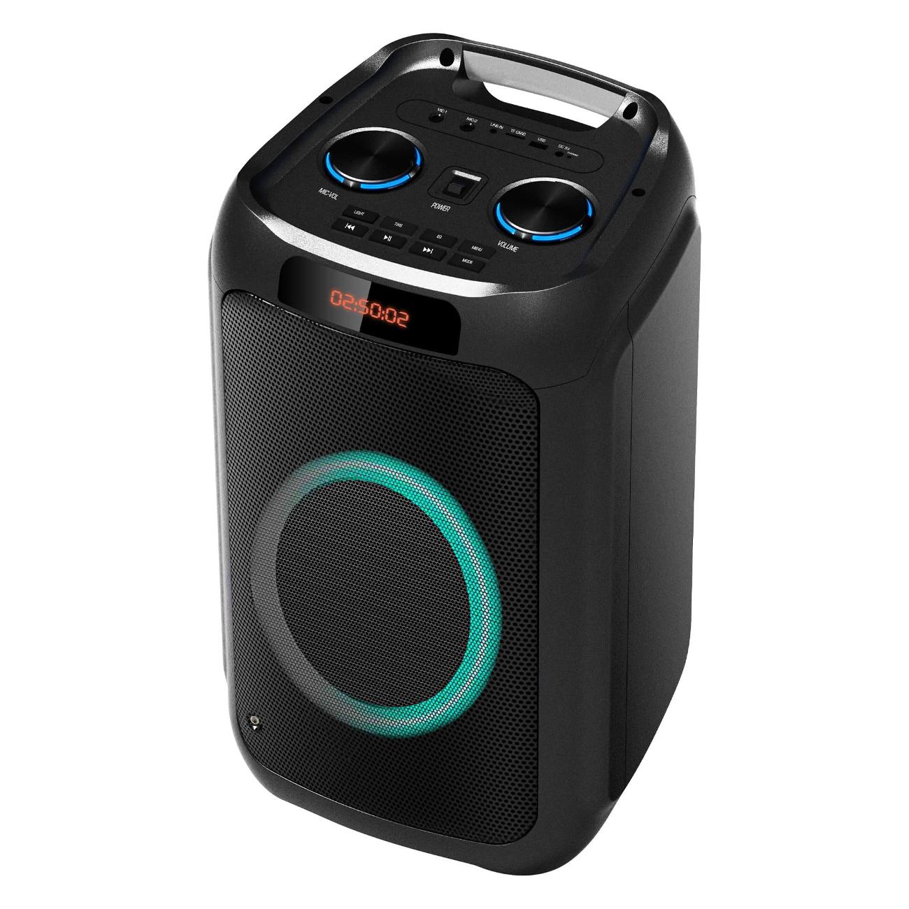 

Портативная акустика Ritmix SP-925B , 75 Вт, FM, AUX, USB, microSD, Bluetooth, подсветка, черный (SP-925B ), SP-925B