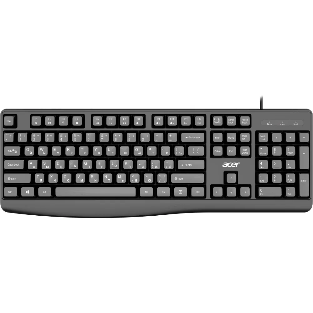 Клавиатура Acer OKW301 , USB, черный (ZL.KBDCC.01A)