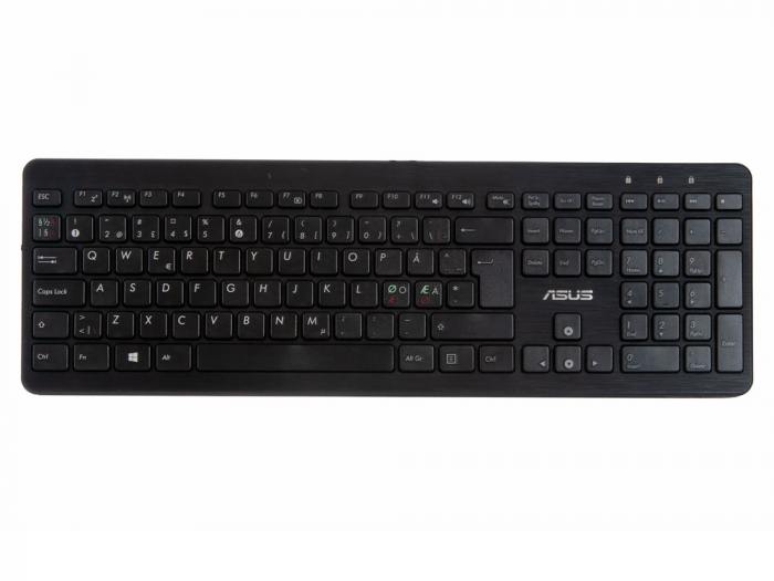

Клавиатура проводная ASUS KU1125 , мембранная, USB, черный (0K001-00290L00), KU1125