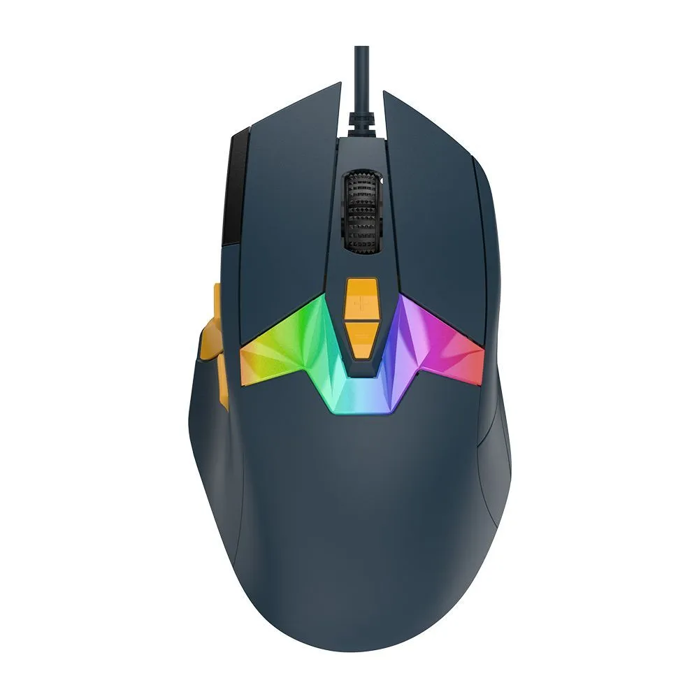 

Мышь проводная Dareu A980, 26000dpi, оптическая светодиодная, USB, синий (A980), A980