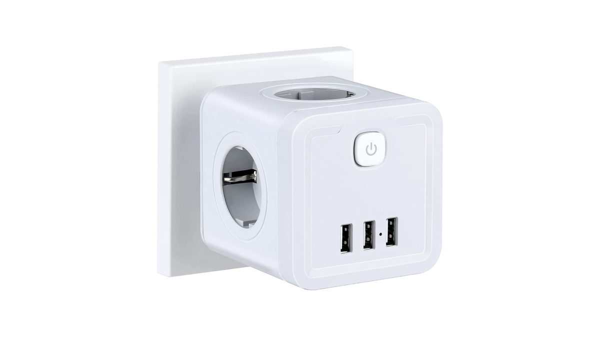 

Сетевой фильтр Ritmix RM-043, 4-розетки, 3xUSB, белый, RM-043