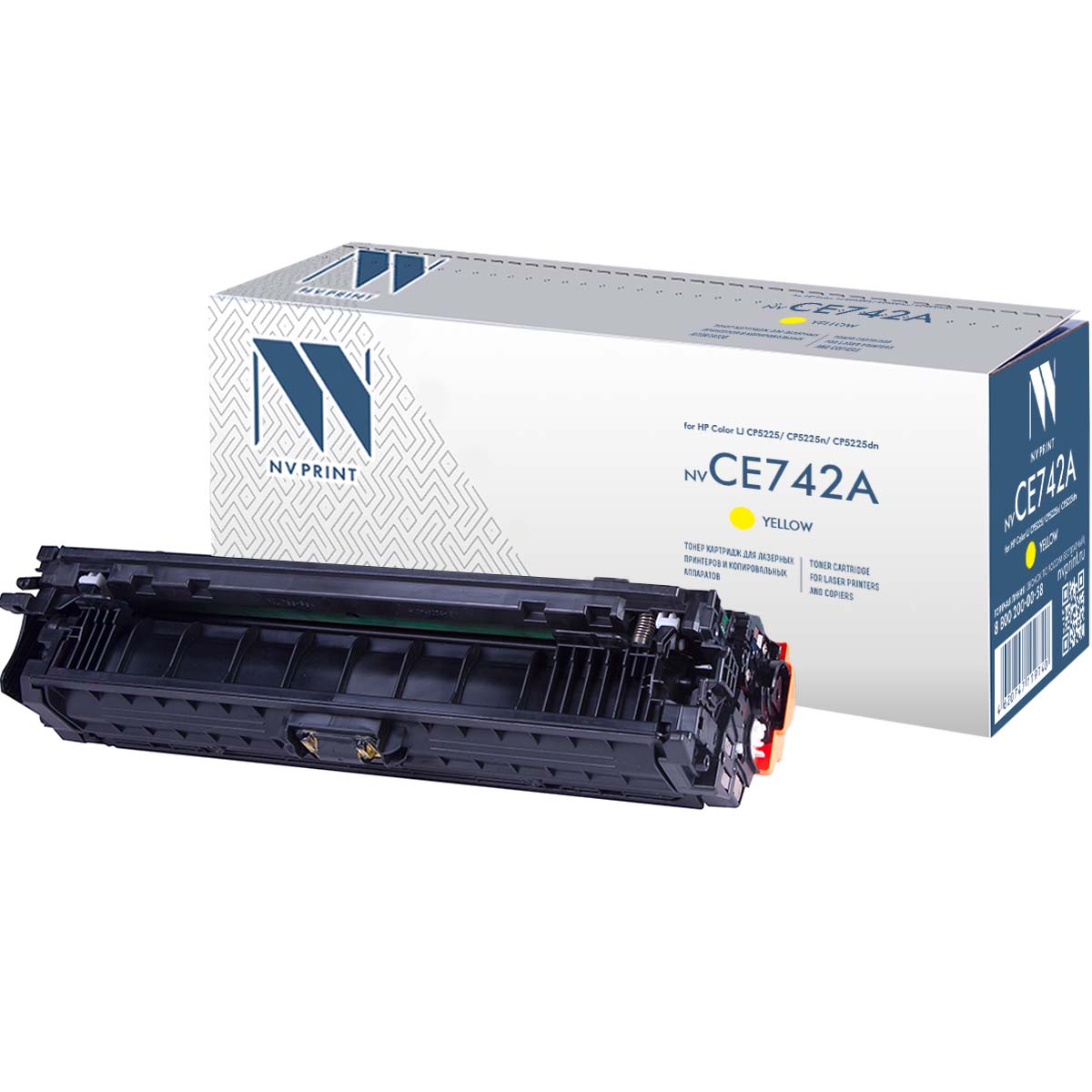 

Картридж лазерный NV Print NV-CE742AY (307A/CE742A), желтый, 7300 страниц, совместимый для CP5225n/Color LaserJet CP5225/CP5225dn