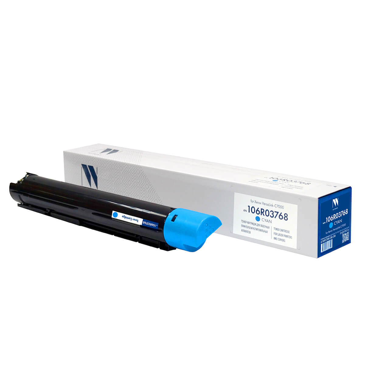 

Картридж лазерный NV Print NV-106R03768C (106R03768), голубой, 10100 страниц, совместимый для Xerox VersaLink C7000/C7000N/C7000DN