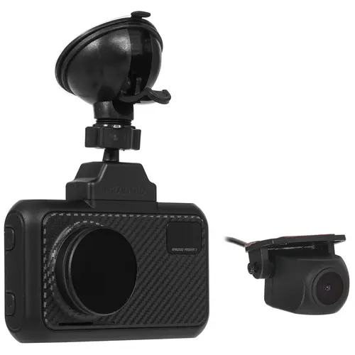 Видеорегистратор с выносными камерами ROADGID Premier 3 2CH GPS, 2 камеры, 1920x1080 60 к/с, 170°, G-сенсор, GPS/ГЛОНАСС, WiFi, радар-детектор, microSD (microSDHC), черный (1045110)