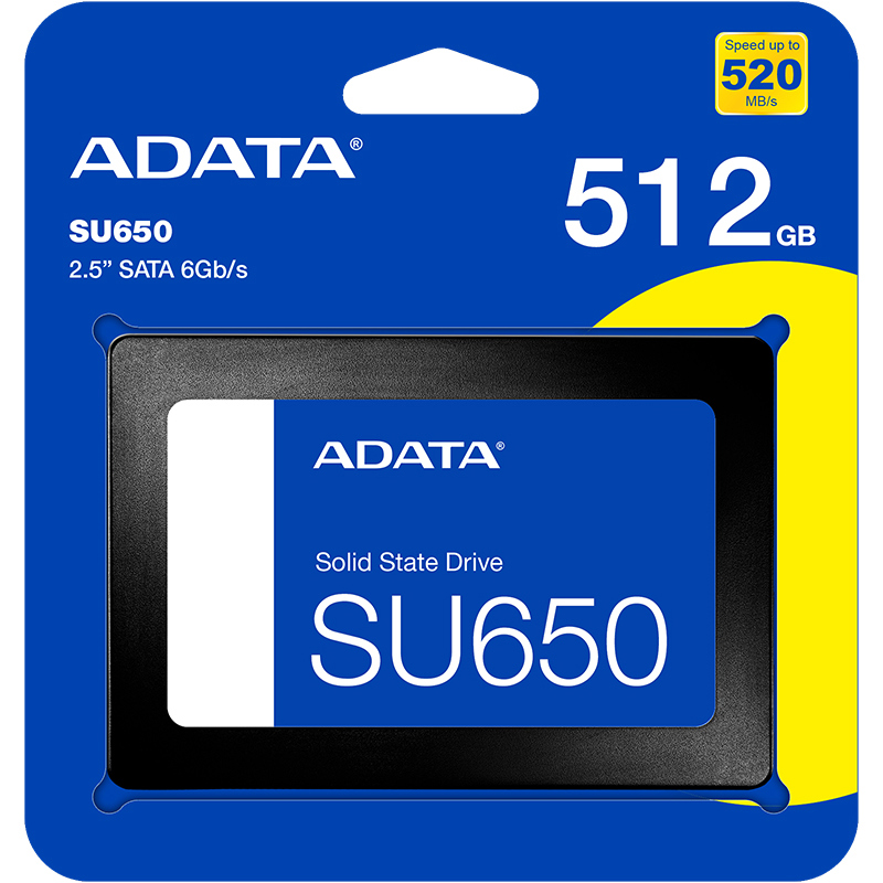 

Твердотельный накопитель (SSD) ADATA 512Gb Ultimate SU650, 2.5", SATA3 (ASU650SS-512GT-B) Bulk (OEM)