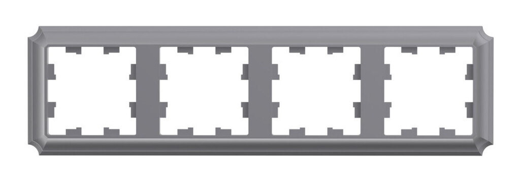 Рамка Systeme Electric AtlasDesign Antique, 4-поста, сталь