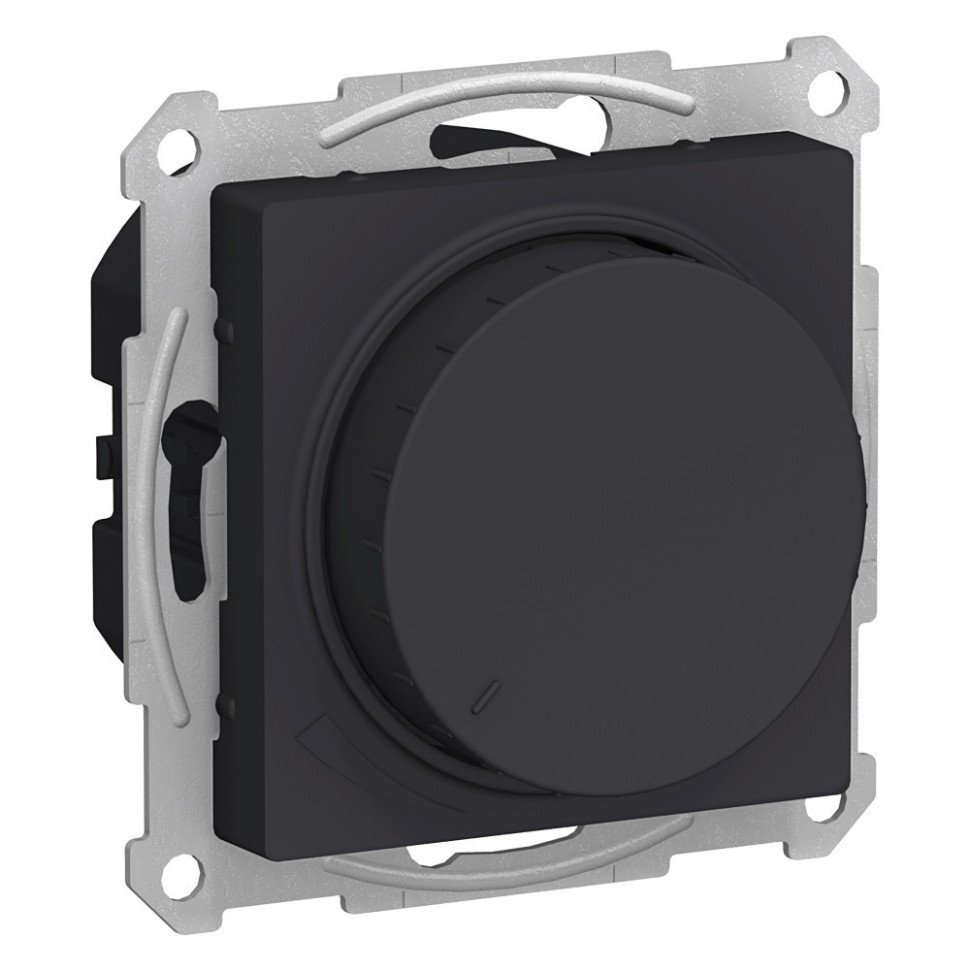 

Диммер Systeme Electric AtlasDesign, 1кл., скрытый монтаж, механизм с накладкой без рамки, карбон (ATN001023)