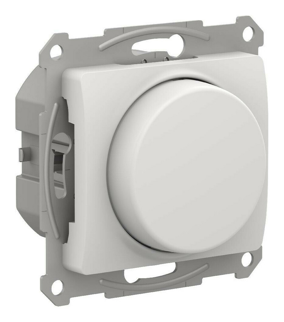 

Диммер Systeme Electric GLOSSA, 1кл., скрытый монтаж, механизм с накладкой без рамки, белый (GSL000123)