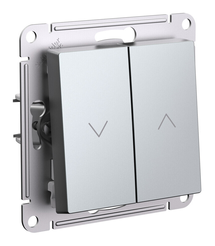 

Выключатель Systeme Electric AtlasDesign, 2кл., скрытый монтаж, механизм с накладкой без рамки, алюминий (ATN000319)