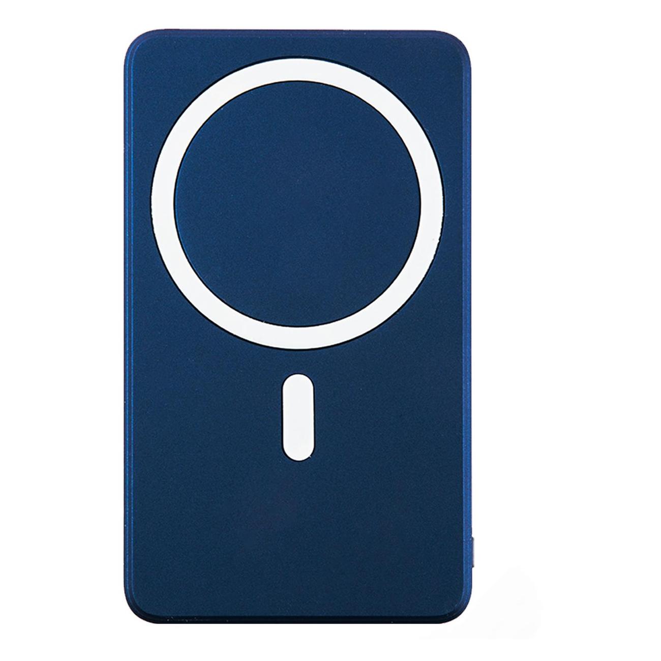 

Портативный аккумулятор (Powerbank) Barn&Hollis B&H-P01, 5 А·ч, 2xUSB, Type-C, QC, PD, QI, синий, B&H-P01