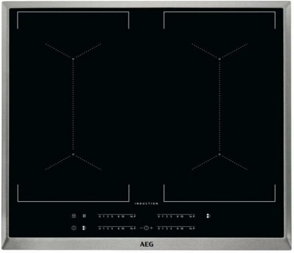 

Индукционная варочная панель AEG IKE64450IB, 4 конфорки, черный (IKE64450IB), Черная, IKE64450IB