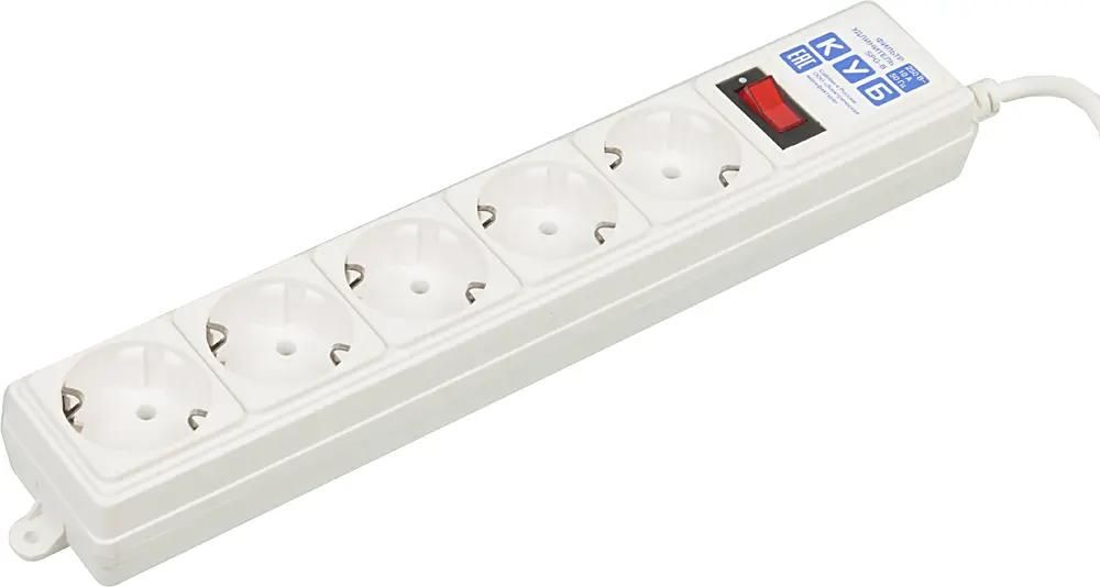 Сетевой фильтр PowerCube, 5-розеток, 3 м, белый (SPG-B-10-WHITE)