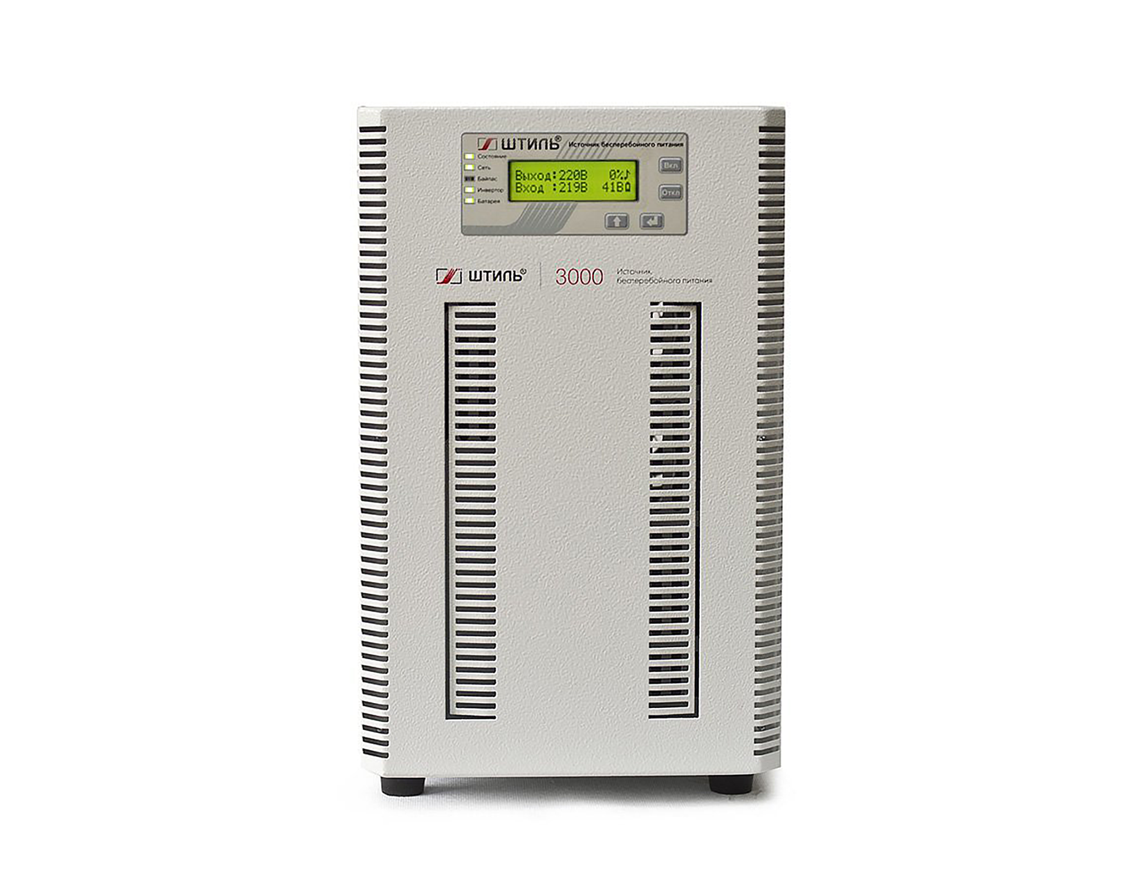 

ИБП Штиль ST1103SL, 3000 В·А, 2.7 кВт, EURO+IEC, розеток - 6, серый (ST1103SL), ST1103SL