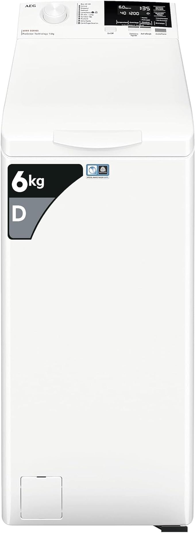 

Стиральная машина AEG 6000 Series LTR6G62D, 6 кг, 1200 об/мин, белый (LTR6G62D), LTR6G62D