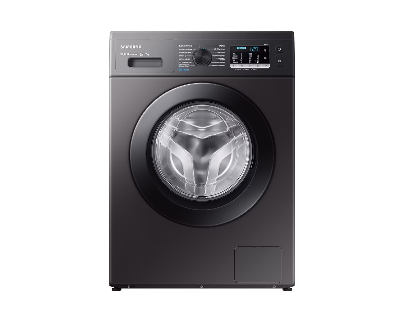 

Стиральная машина Samsung WW5100A, 7 кг, 1200 об/мин, инокс (WW70AG5S20CXLP), WW5100A