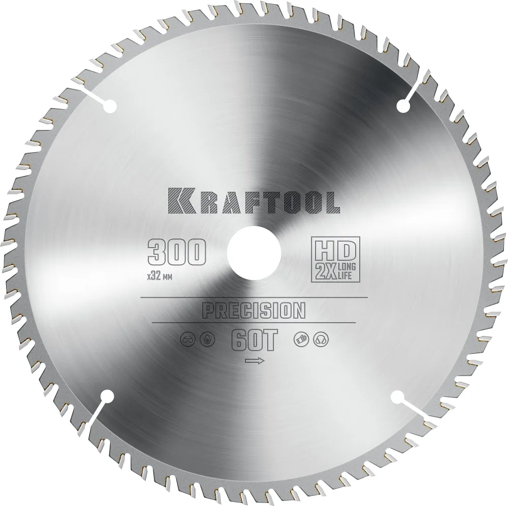 Пильный диск Kraftool Precission, ⌀300 мм x 32 мм по дереву