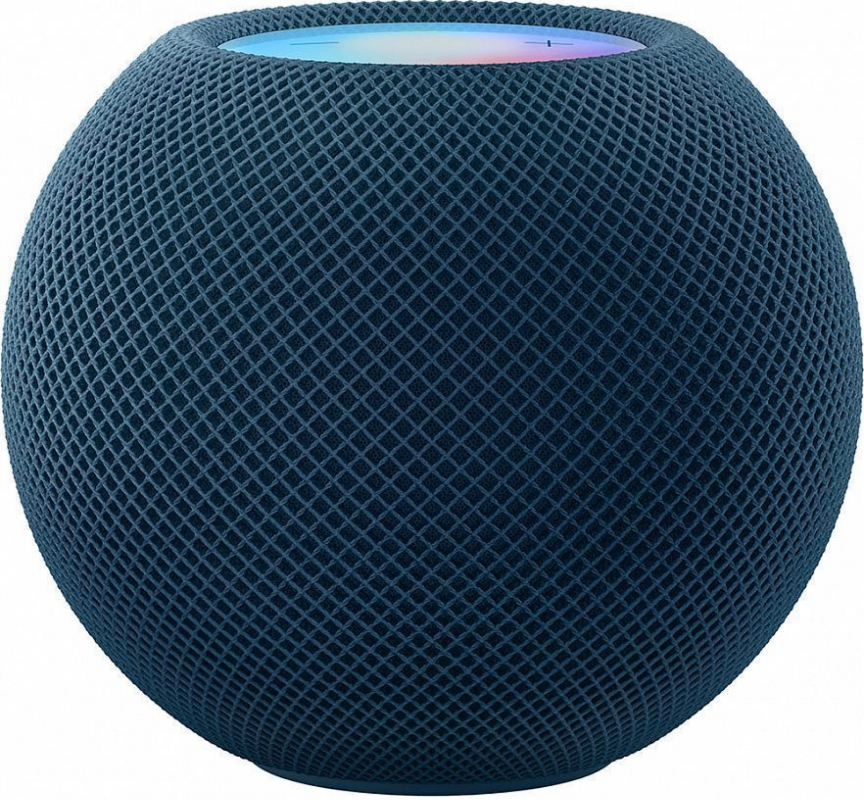 Умная колонка Apple HomePod mini, 20 Вт, с голосовым помощником Siri, WiFi, Bluetooth, синий (MJ2C3ZP/A)