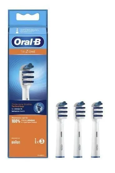 

Набор насадок Oral-B Trizone для Oral-B, белый, 3 шт. (4210201356851), Trizone