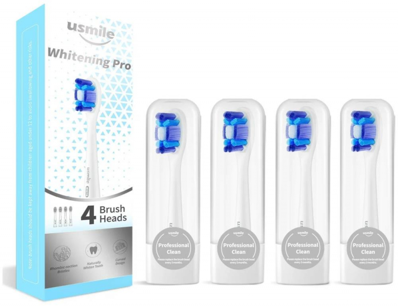

Набор насадок USMILE WHITE PRO PCB01 для USMILE, белый, 4 шт. (84030024), WHITE PRO PCB01