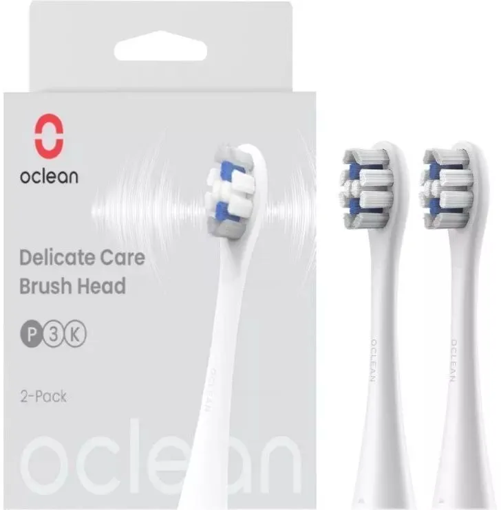 Набор насадок Oclean Delicate clean P3K4 для Oclean, белый, 2 шт