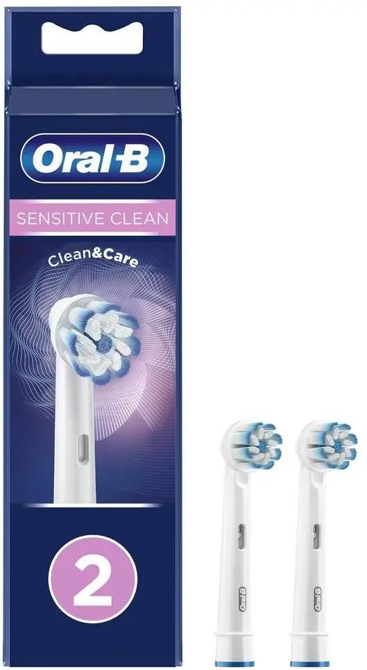 

Набор насадок Oral-B Sensitive Clean EB60 для Oral-B, белый, 2 шт. (EB60), Sensitive Clean EB60