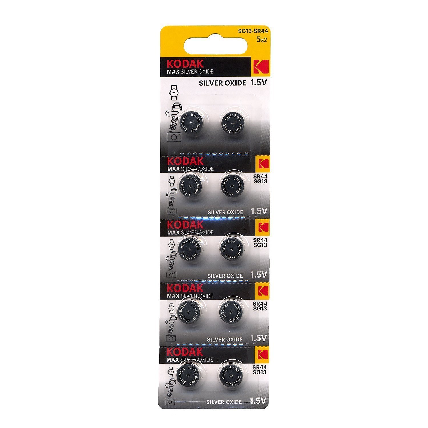 

Батарея Kodak Max Silver Oxid Button Cell, SG13, 1.5V, 1 шт