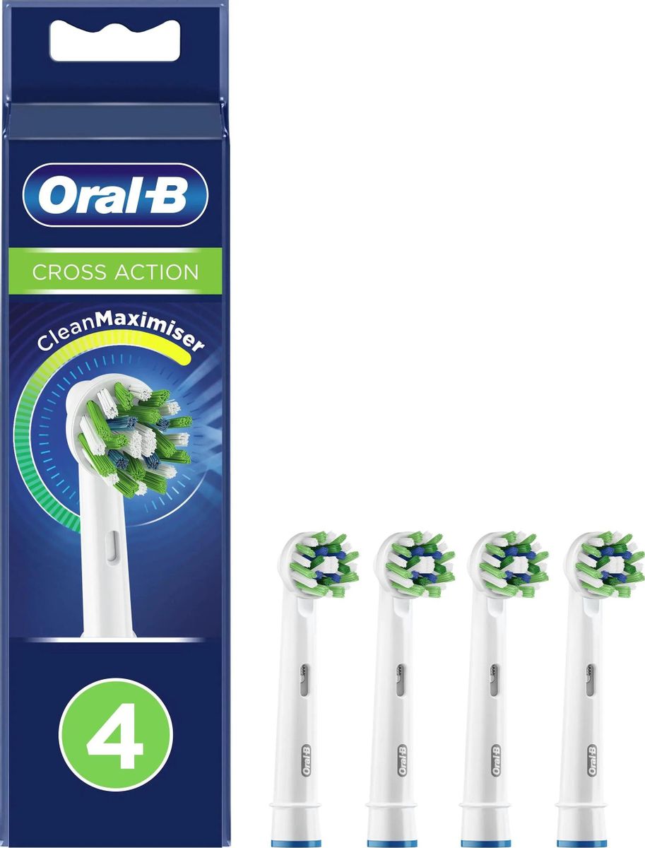 

Набор насадок Oral-B CrossAction EB50RB для Oral-B, белый, 4 шт. (80348194), CrossAction EB50RB