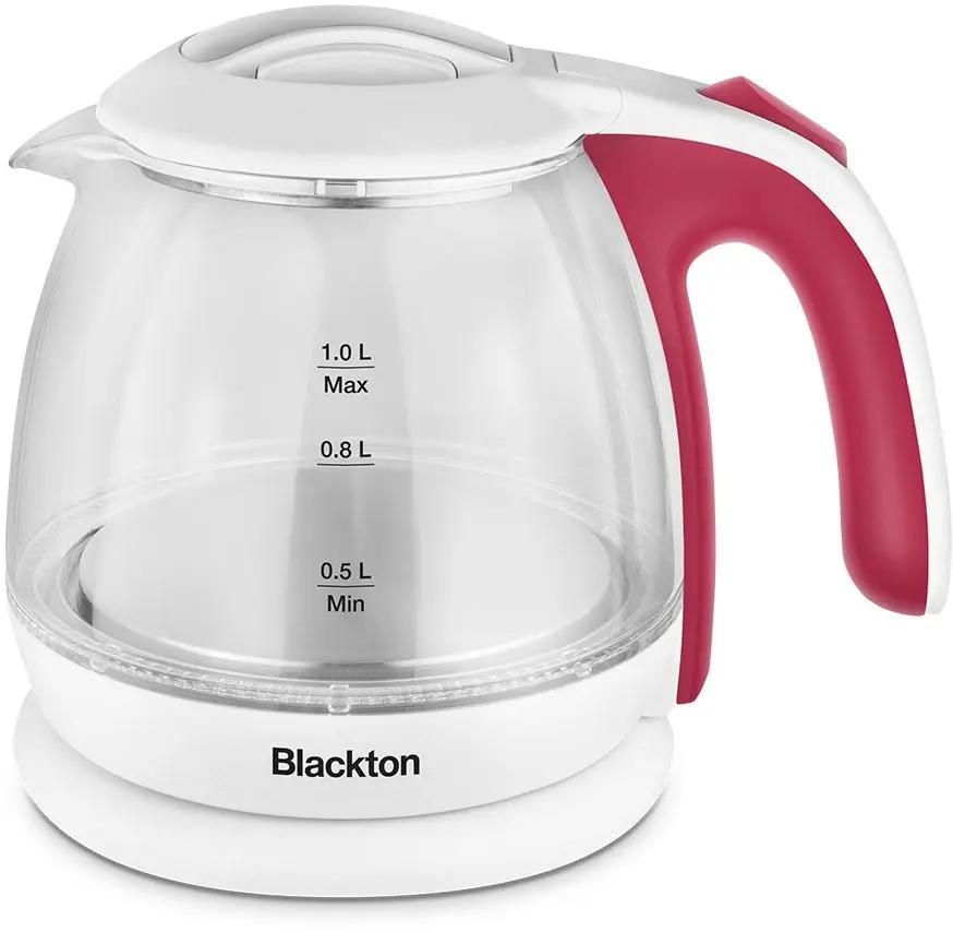 

Чайник электрический Blackton Bt KT1801G 1л. 1.5 кВт, стекло/пластик, белый/розовый, Bt KT1801G