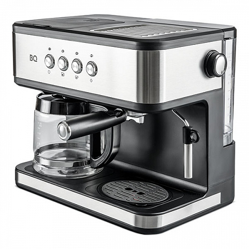 Кофеварка рожковая и капельная BQ CM1005, 1.85 кВт, 1.5 л