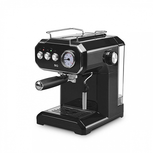 

Кофеварка рожковая BQ CM1722, 850 Вт, кофе молотый, 1.75 л, капучинатор, черный, CM1722