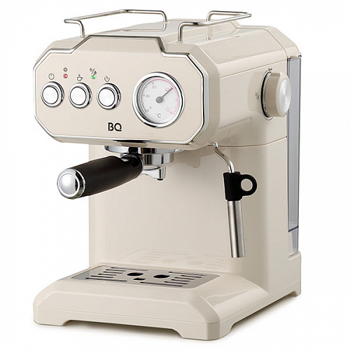 

Кофеварка рожковая BQ CM1722, 850 Вт, кофе молотый, 1.75 л, капучинатор, бежевый, CM1722