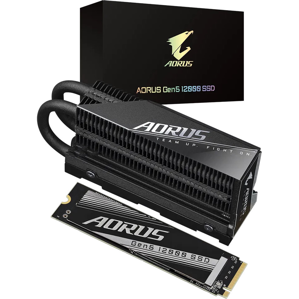 

Твердотельный накопитель (SSD) GIGABYTE 2Tb Aorus Gen5 12000, 2280, PCI-E 5.0 x4, NVMe (AG512K2TB) Retail
