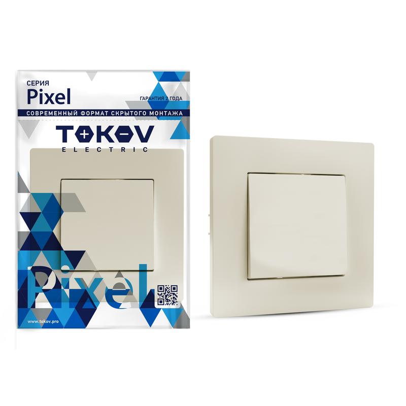 

Выключатель Tokov Electric Pixel TKE-PX-V1F-C02, 1кл., скрытый монтаж, в сборе, бежевый (TKE-PX-V1F-C02), TKE-PX-V1F-C02