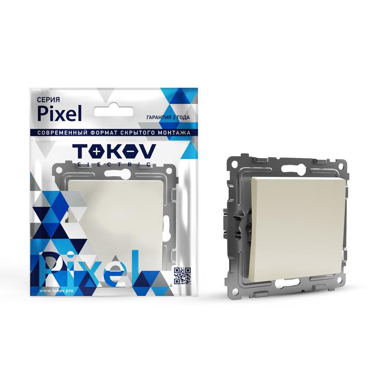 

Выключатель Tokov Electric Pixel TKE-PX-V1-C02, 1кл., скрытый монтаж, механизм с накладкой без рамки, бежевый (TKE-PX-V1-C02), TKE-PX-V1-C02